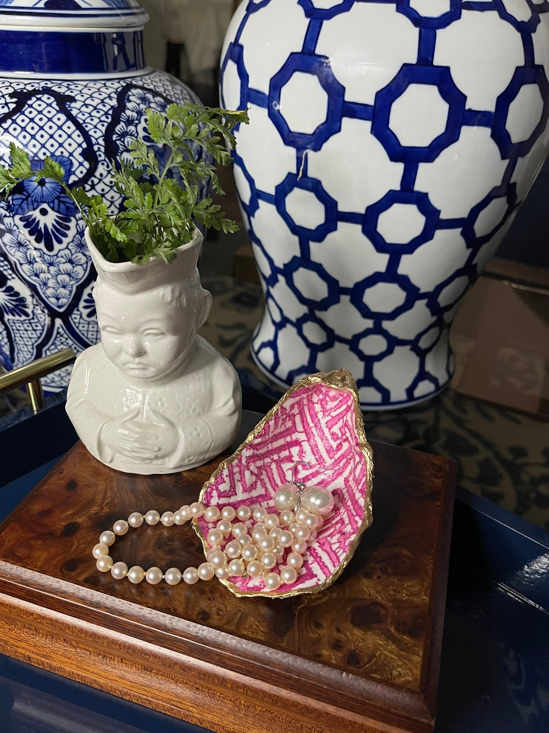 Raspberry Pink Key | Petite or Grande Oyster Trinket Dish