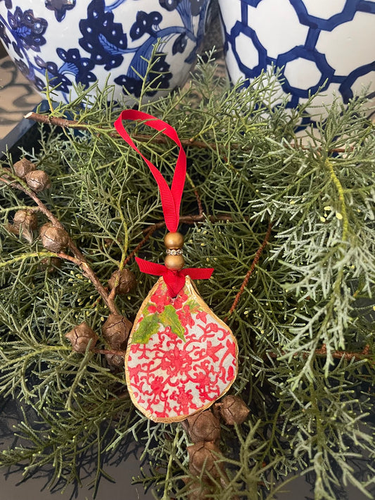 Ornaments | Red Holiday Floral