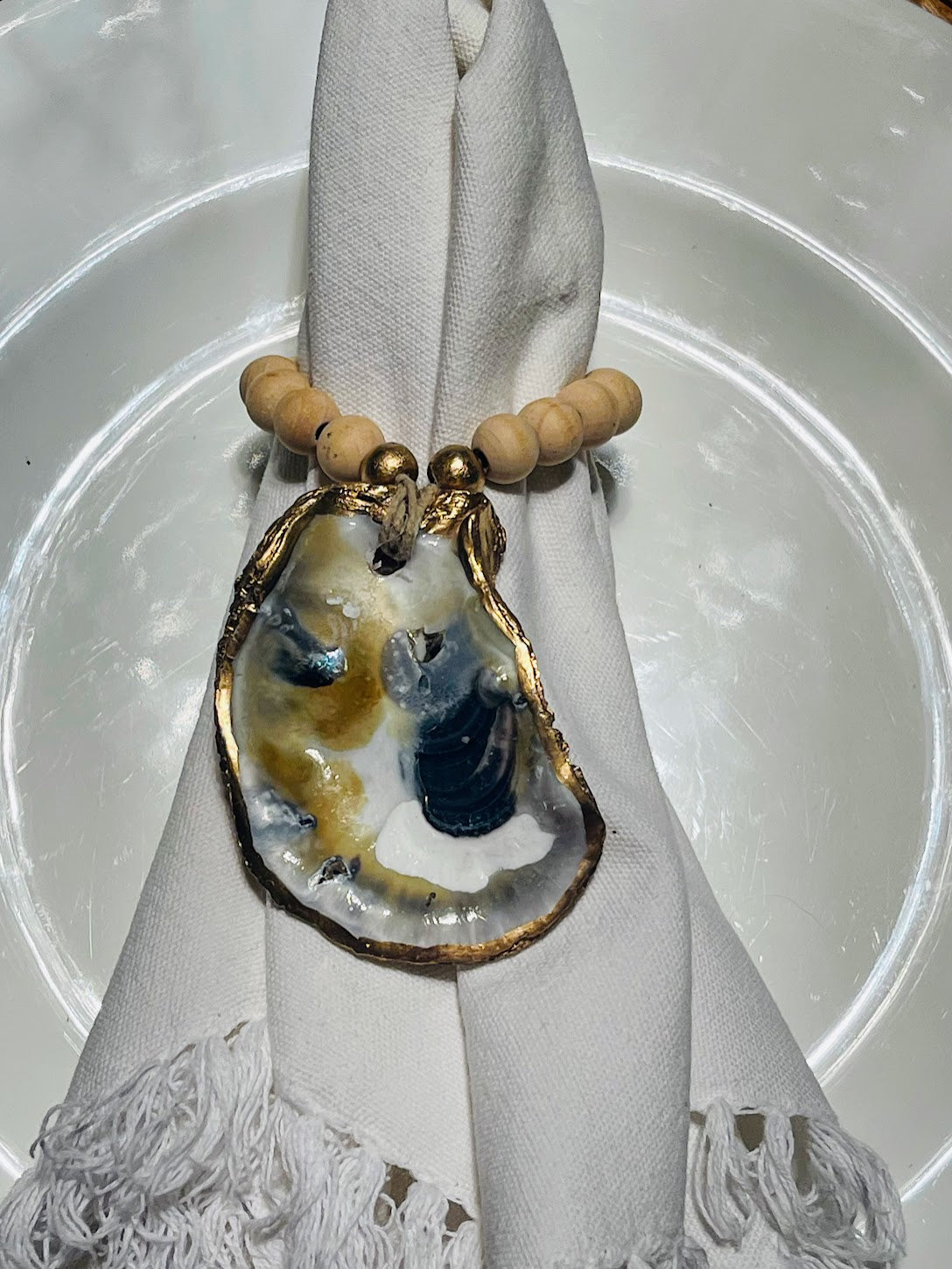 Shuck Yeah | Oyster Napkin Rings | Natural
