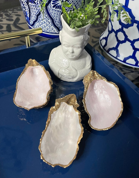 Pink Pearl | Grande Oyster Shell Trinket Dish