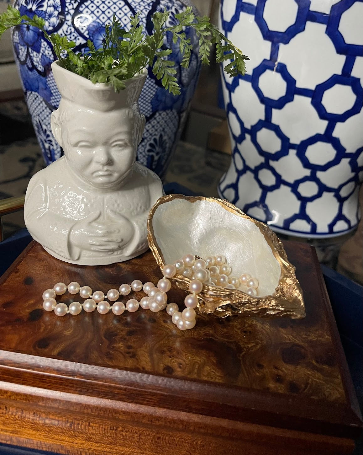 Pearled | Grande Oyster Shell Trinket Dish