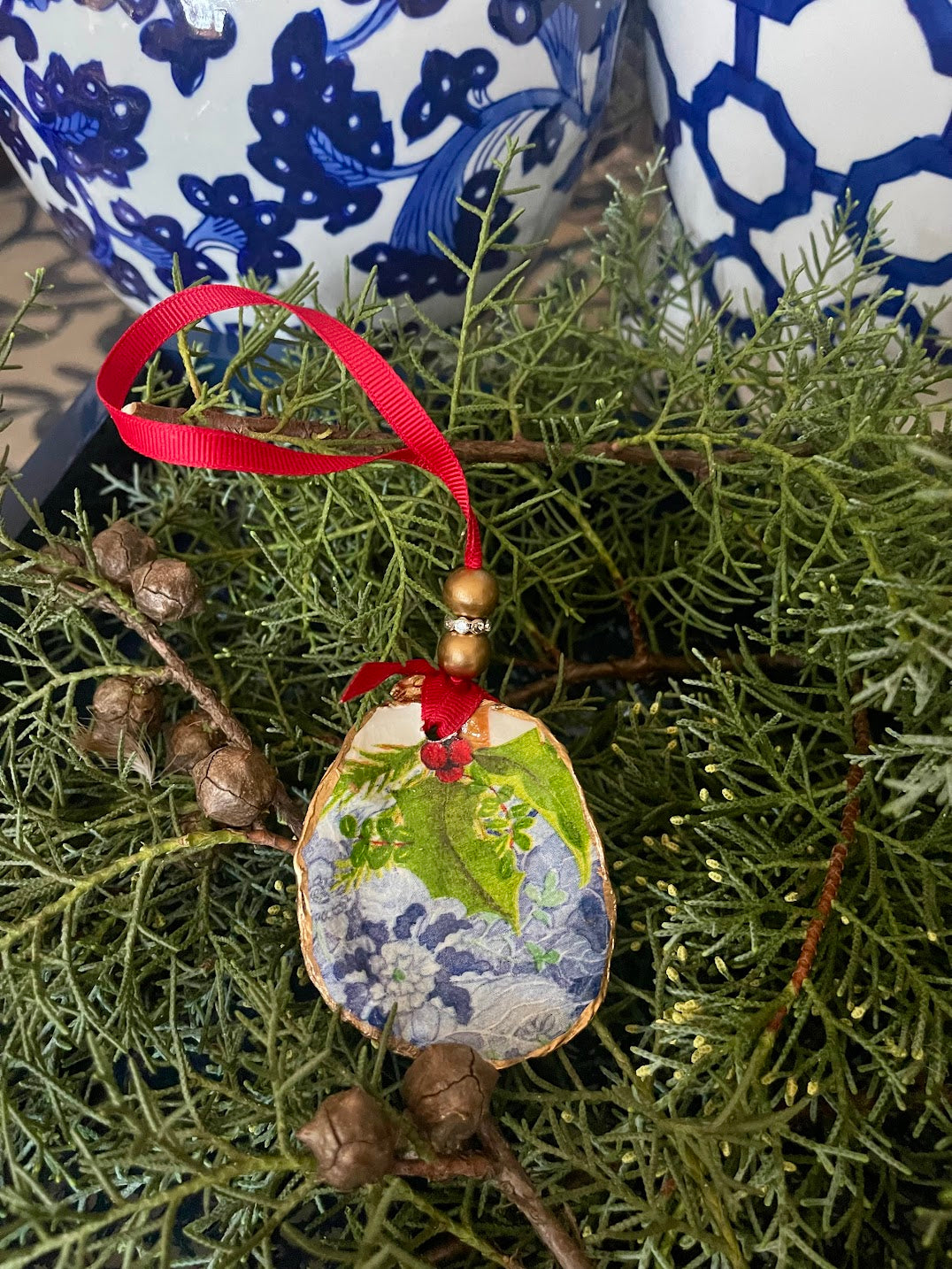 Ornaments | Blue Floral