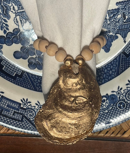 Shuck Yeah | Oyster Napkin Rings | Natural